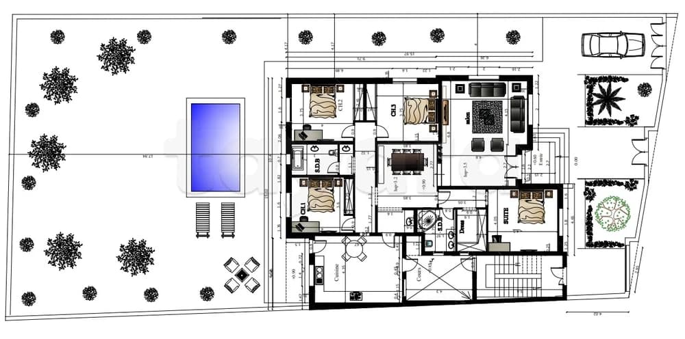 VILLA A VENDRE A CHOTT MERIEM