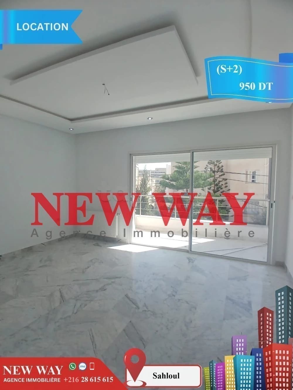 Appartement (S+2)  à Sahloul  