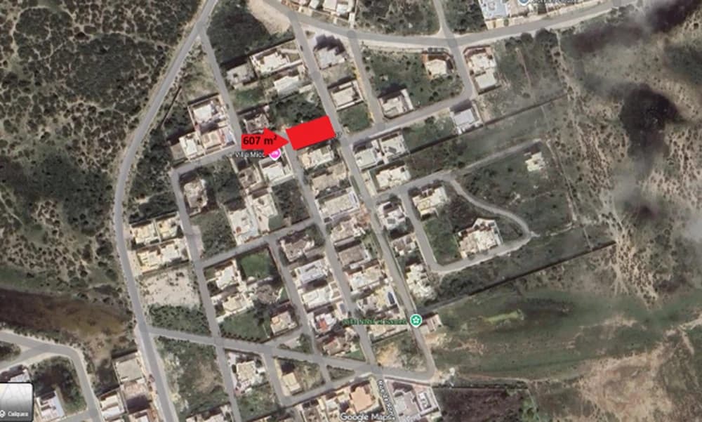 Terrain de 607 m² à Borj Cedria