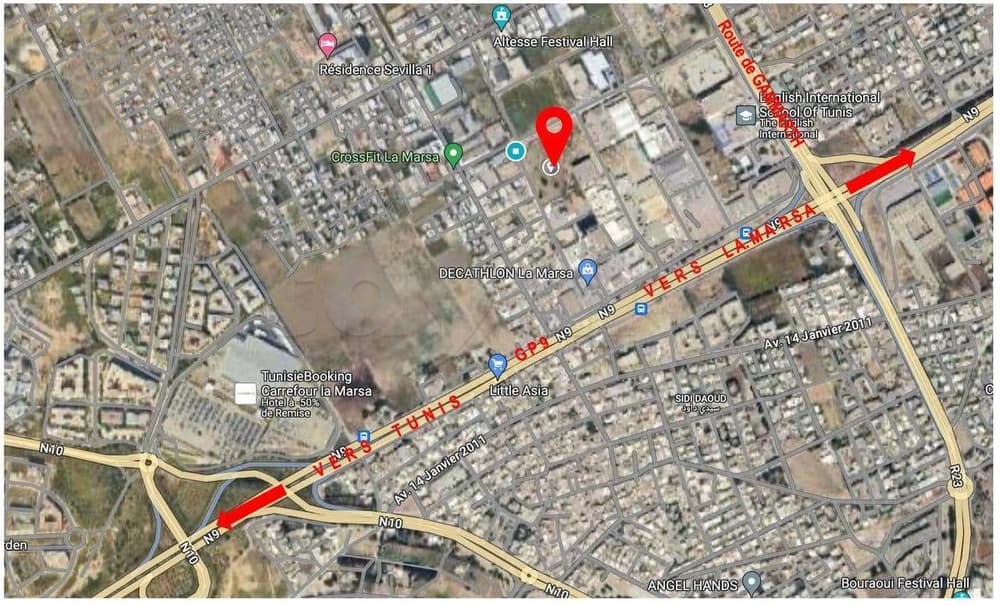 A vendre terrain à la Z.I  Sidi Daoud la Marsa