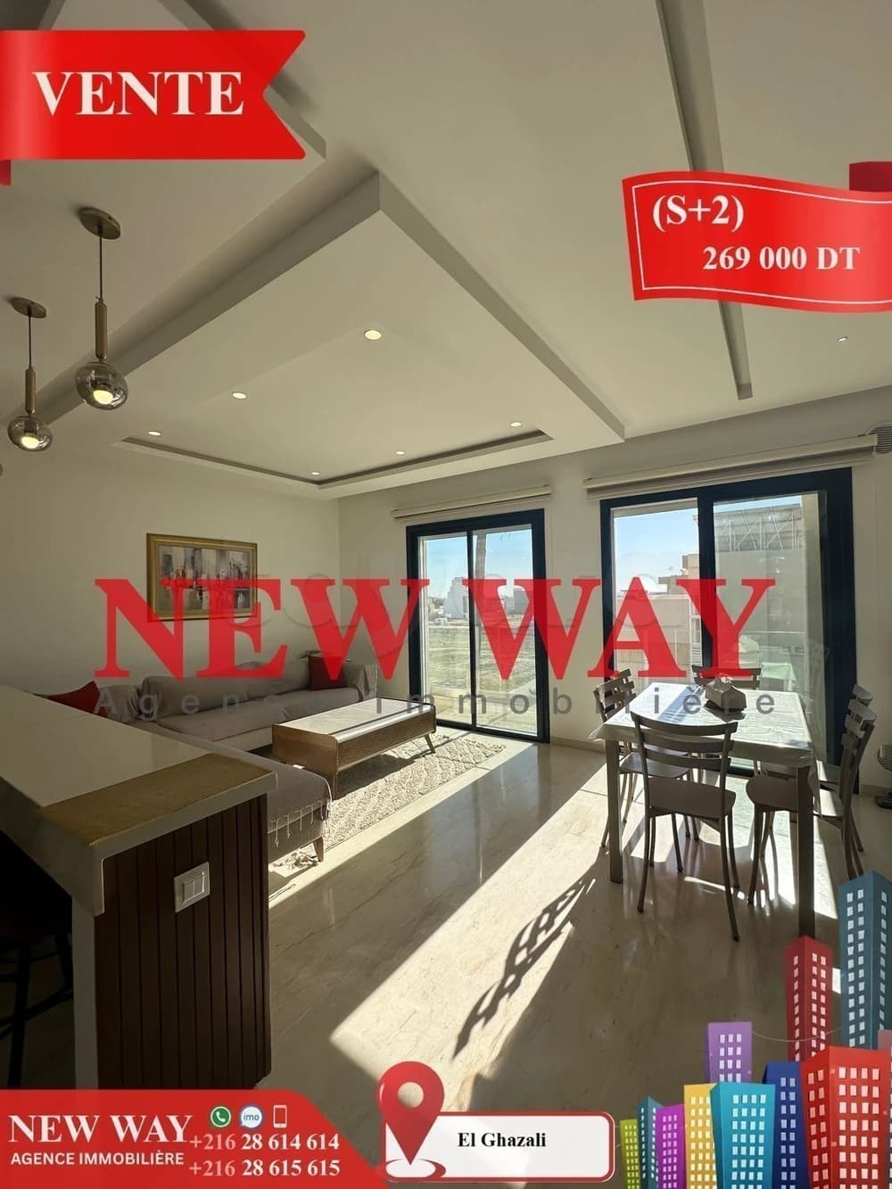  (S+2)   à Bouhsina El Ghazali 