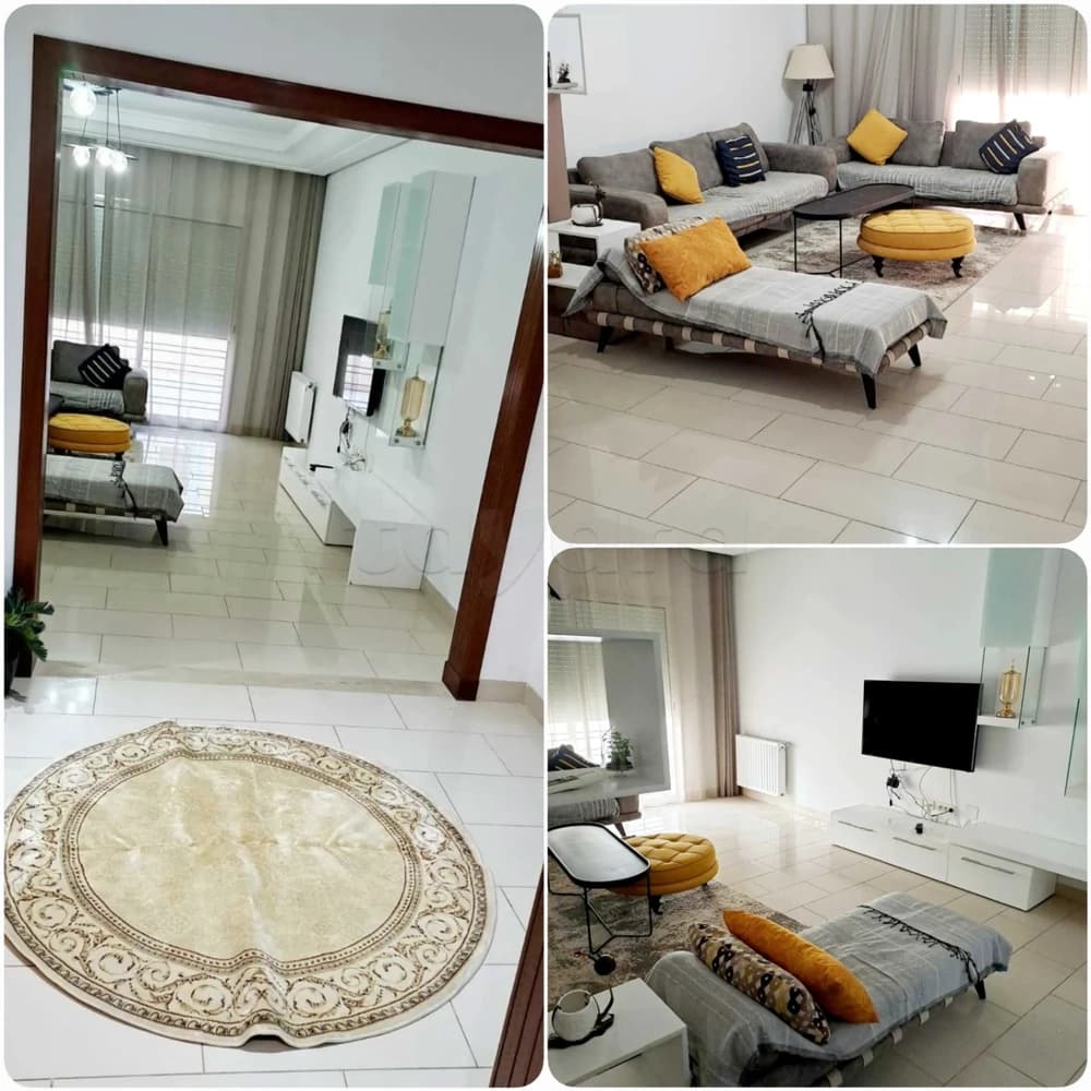 S+4 meublé Neuf Cité Palmeraies l'aouina pour étranger 