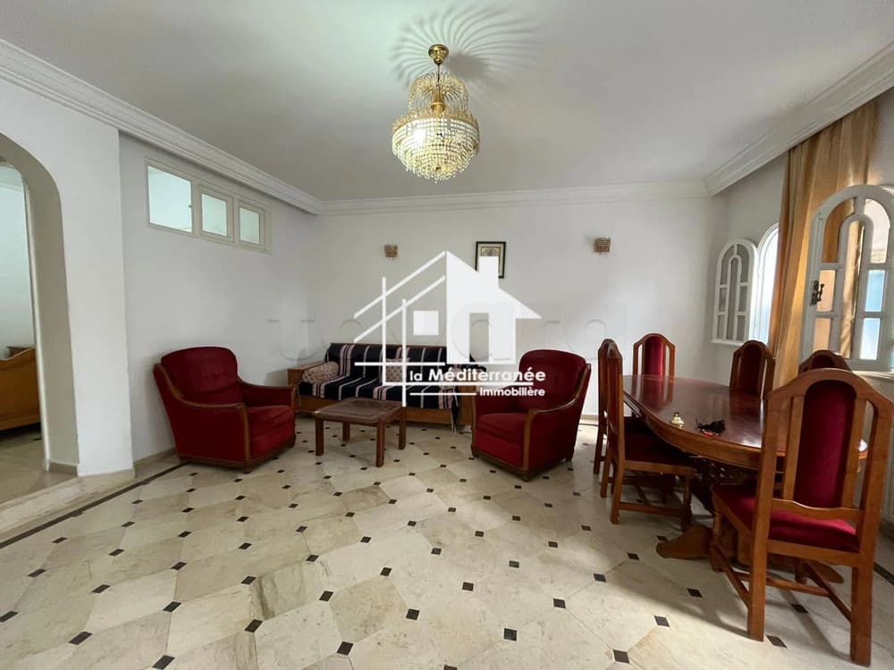 A louer s+2 meublé au RDC à sidi Abdelaziz (location année scolaire) 