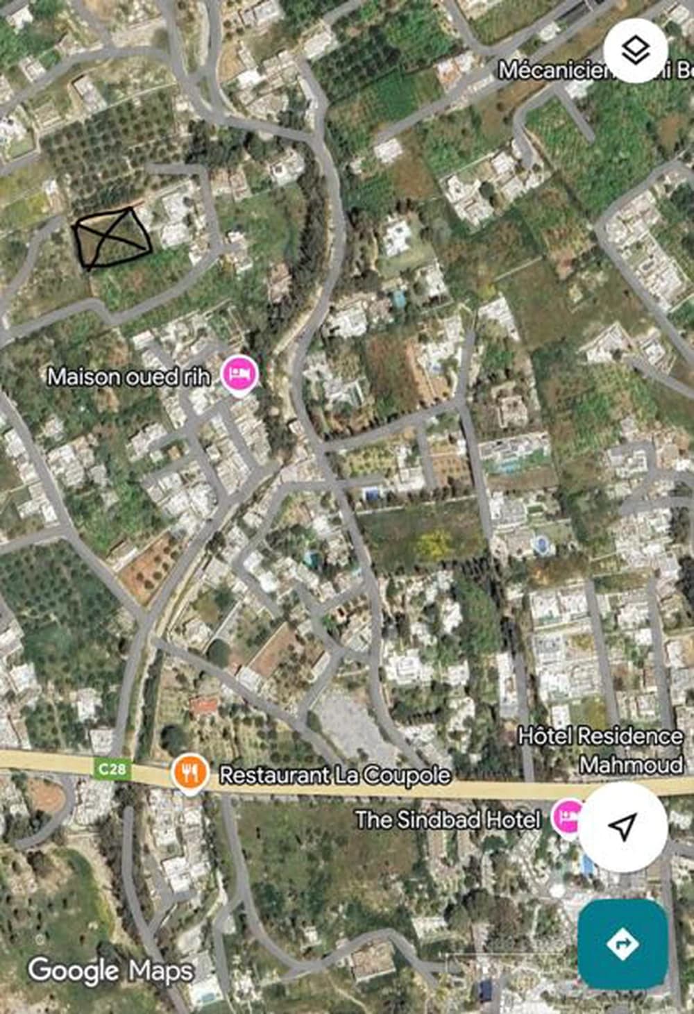 Terrain à vendre à Hammamet – Zone Sindbad 