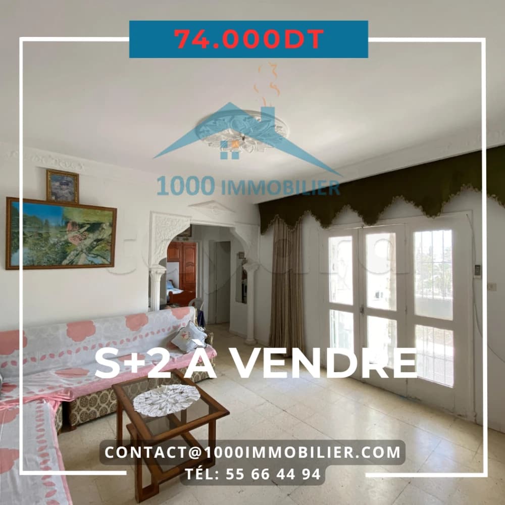S+2 à vendre Bohssina Sousse