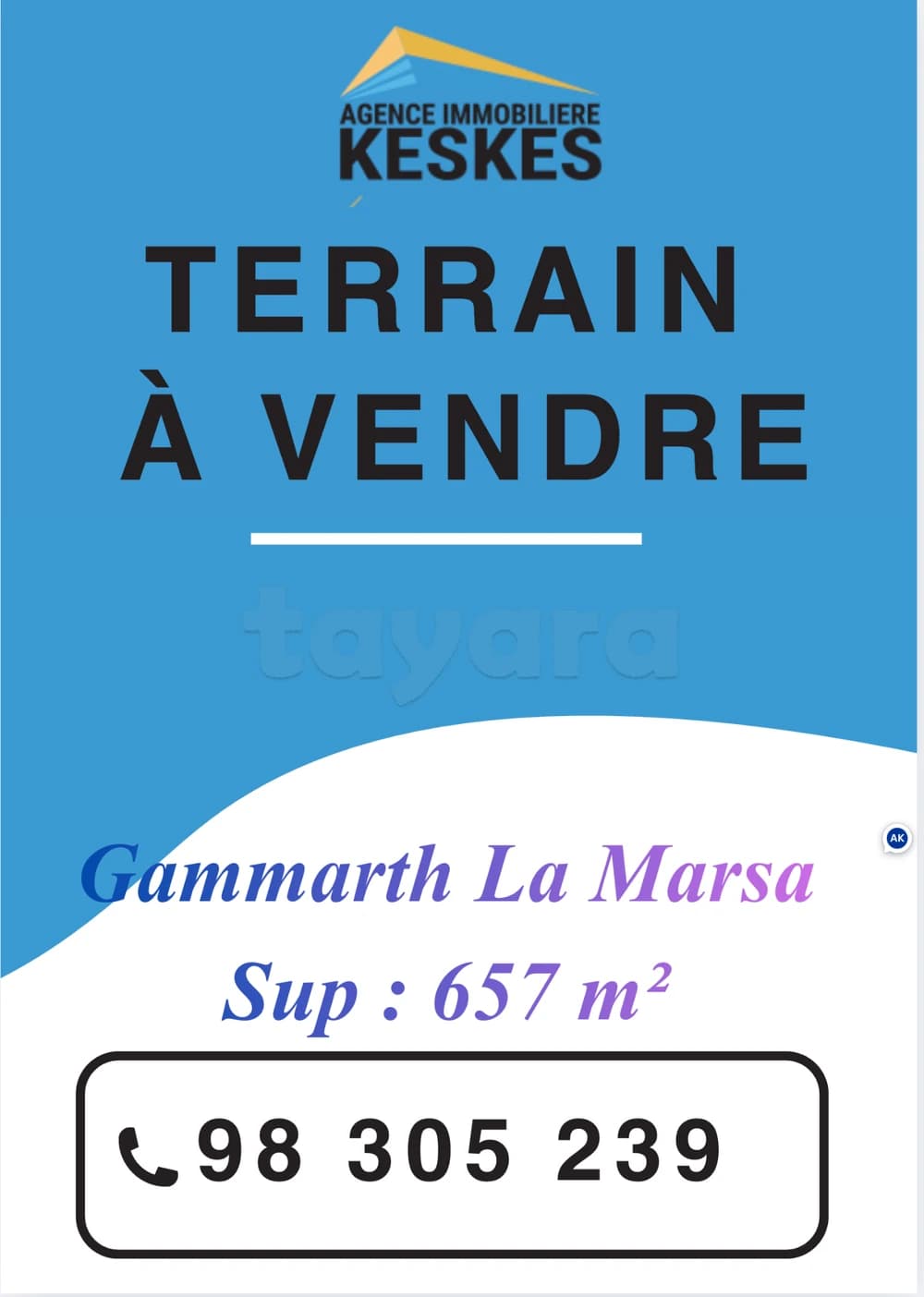 terrain GAMMART LA MARSA 
