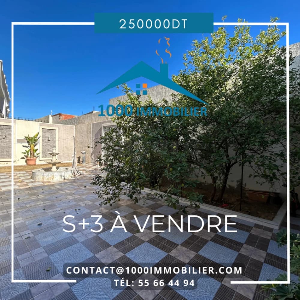 Villa S+3 à vendre Kalaa Kbira