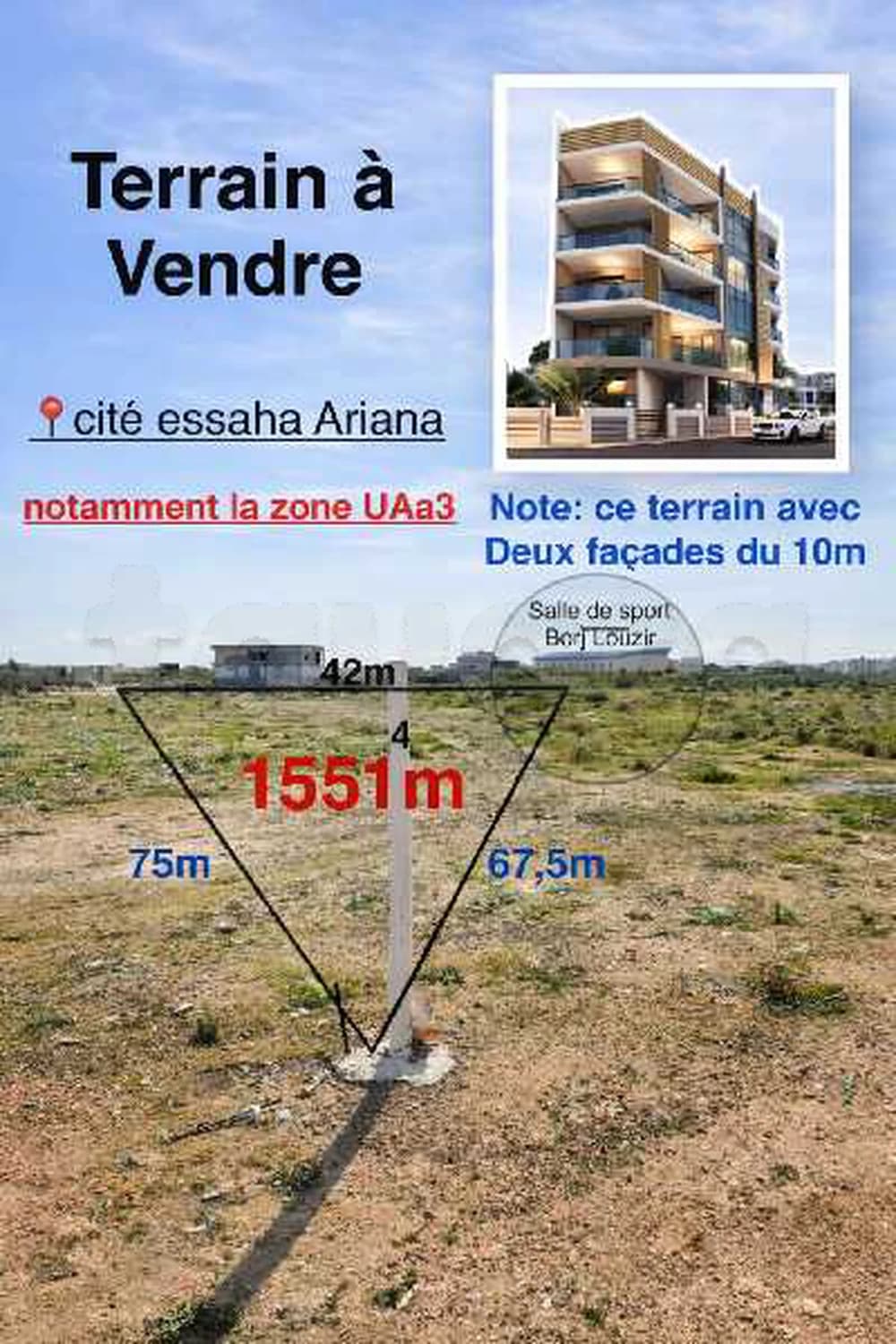 terrain à cité essaha