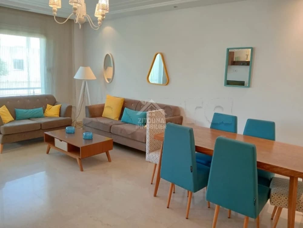 A louer un appartement meublé à La Marsa Ennassim Ref6105a
