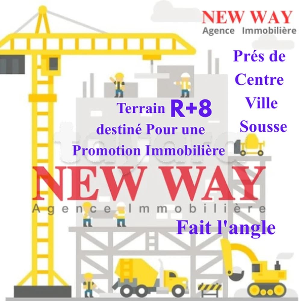 Terrain Fait l'angle à Sousse, destiné Pour une Promotion Immobilière Prés de Centre Ville