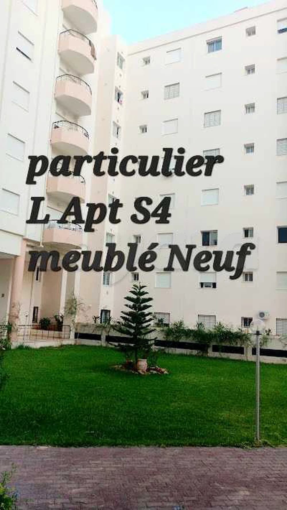 S+4 meublé Neuf Cité Palmeraies l'aouina pour étranger à l'année 