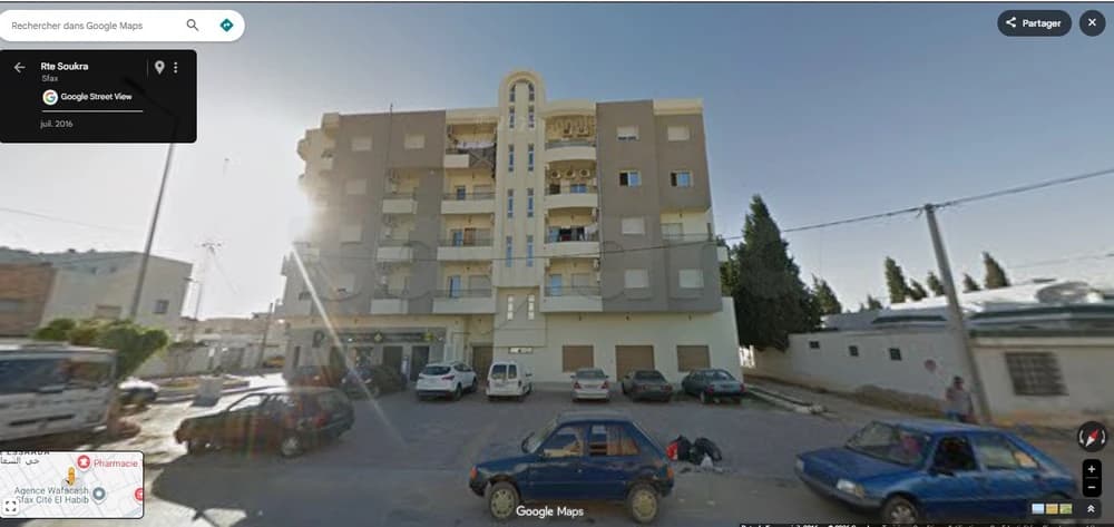 appartement s+2 rte soukra