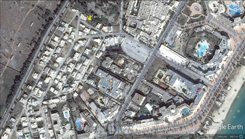 Terrain de 711 m² à Yasmine Hammamet