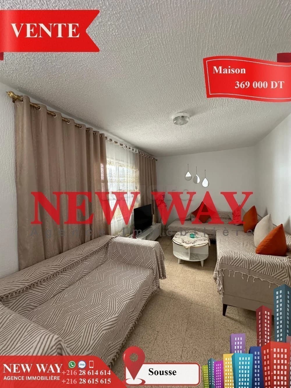 Maison à Sousse, Prés de Centre Ville  