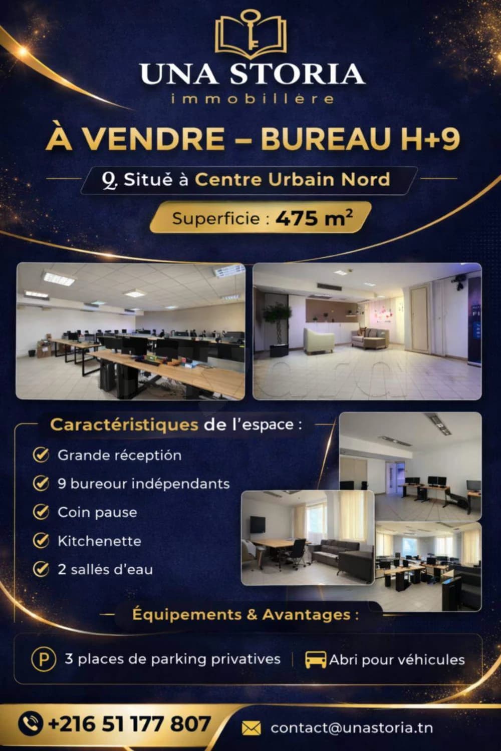 H+9 pour la vente à Centre Urbain Nord