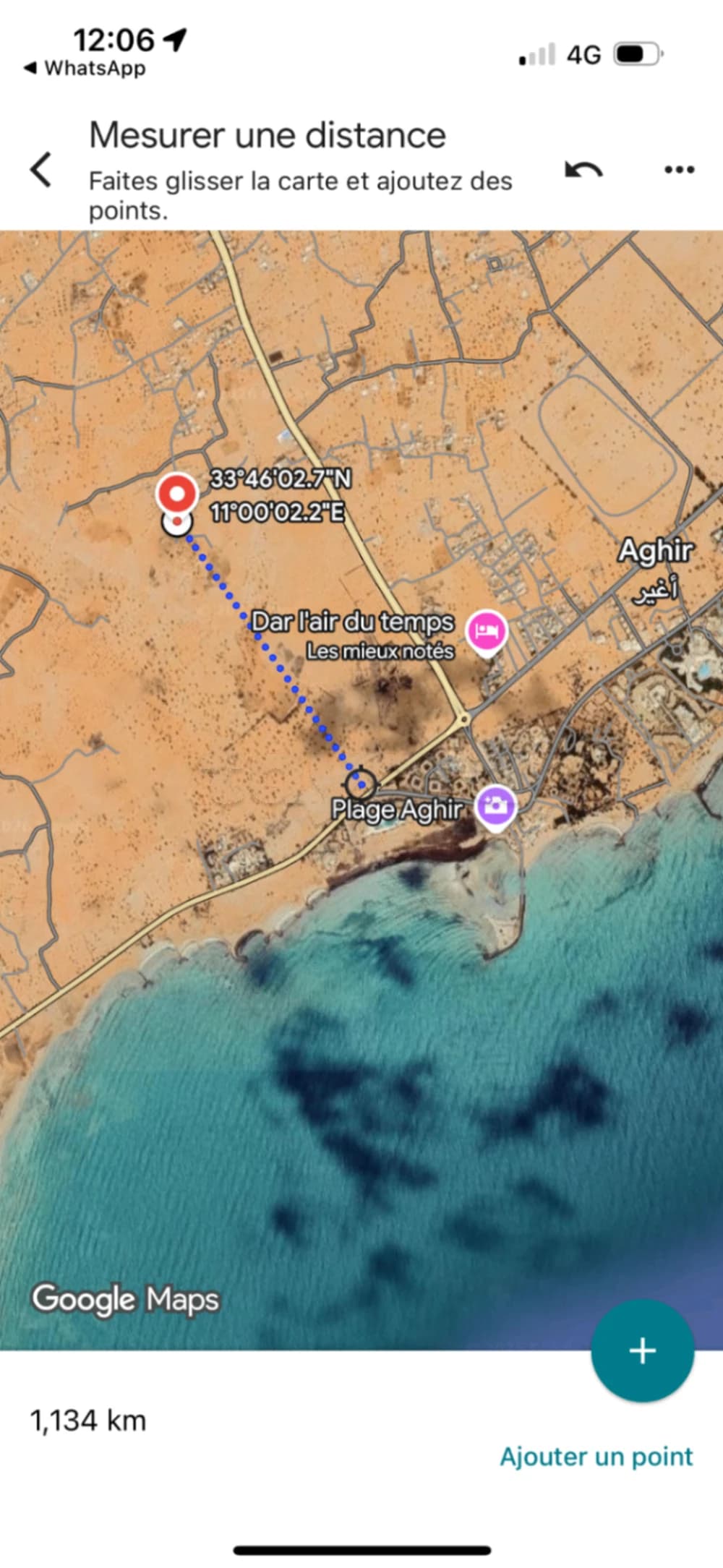 À vendre Terrain 916m2 Aghir 