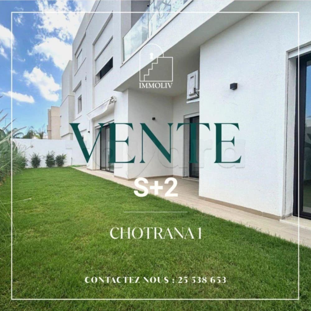 A vendre un S2 direct promoteur à Chotrana 1