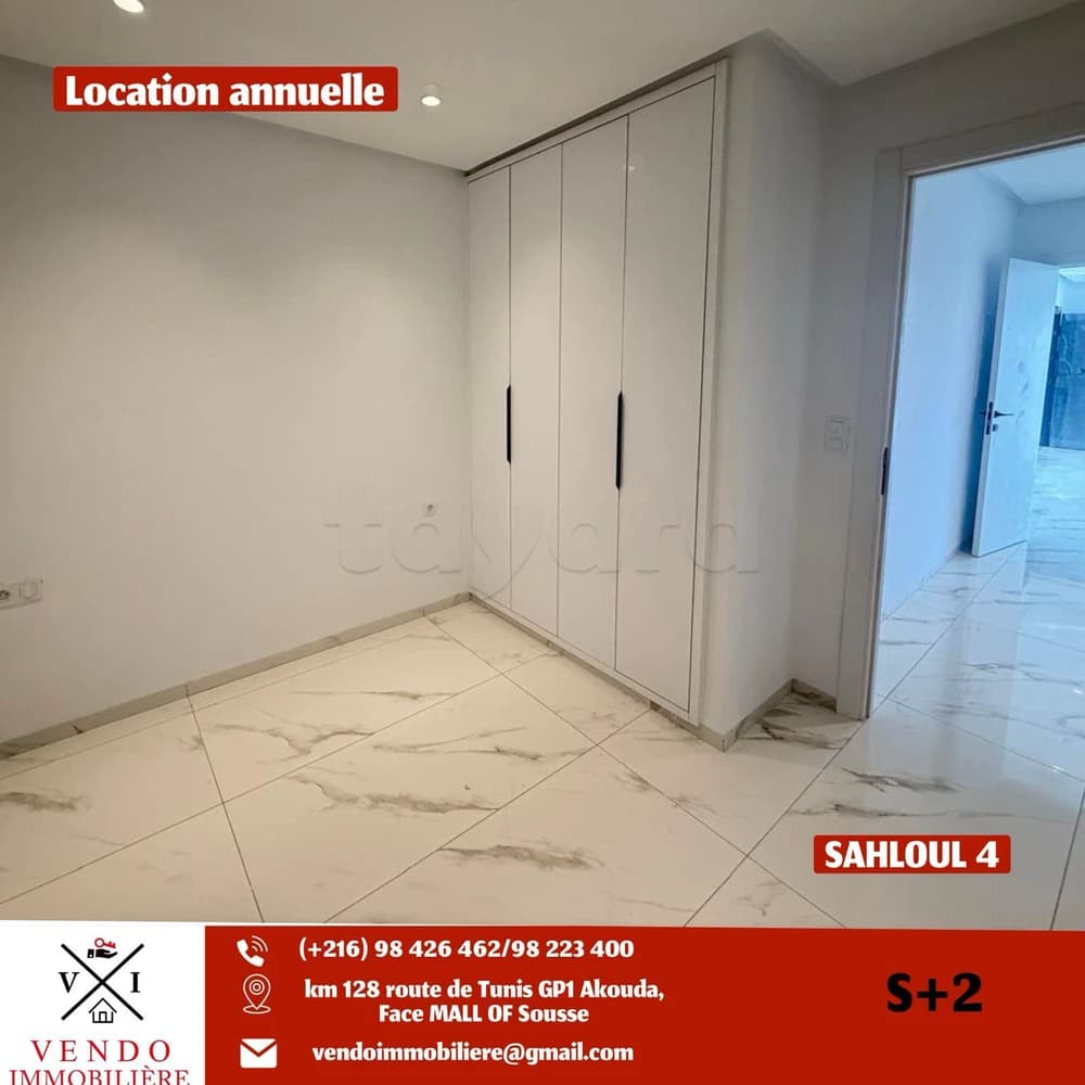 À Louer – S2 Jamais Habité Avec Place de Parking