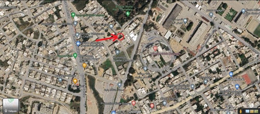  قطعة ارض في حي والي بنزرت / Terrain à vendre à hay wali Bizerte