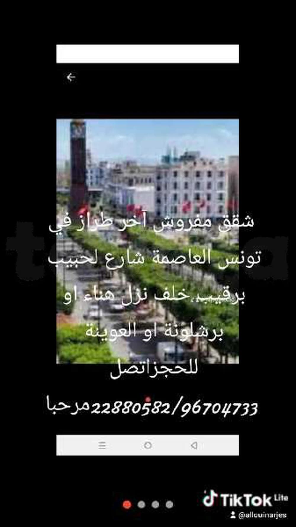 شقق مفروش آخر طراز في تونس العاصمة 120/100/90