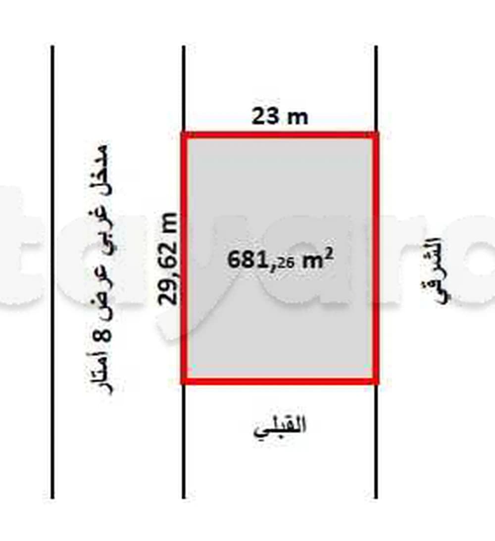 للبيع أرض سكنية بطريق العين كلم 12 من جهة اليمين ب 37  مليون فقط