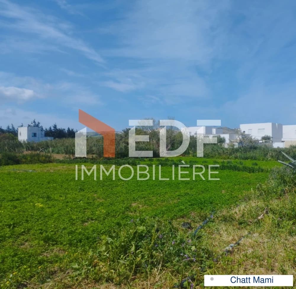 A Vendre Terrain de 863m² à Chatt Mami