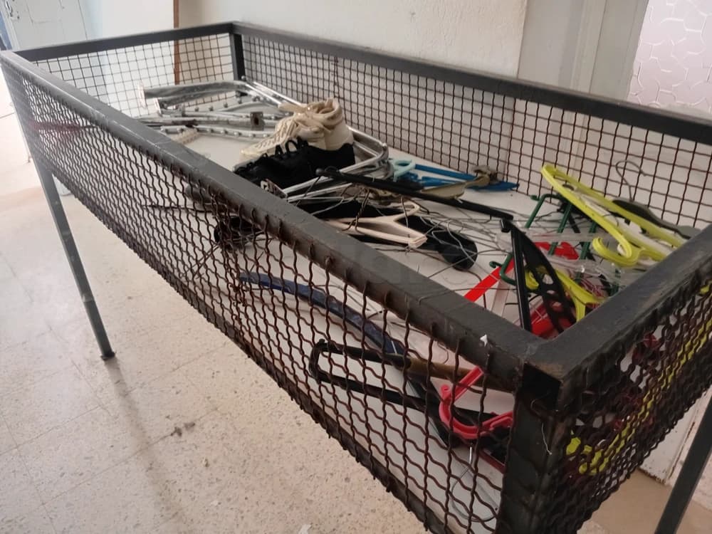 Bac d rangement metal grillees 