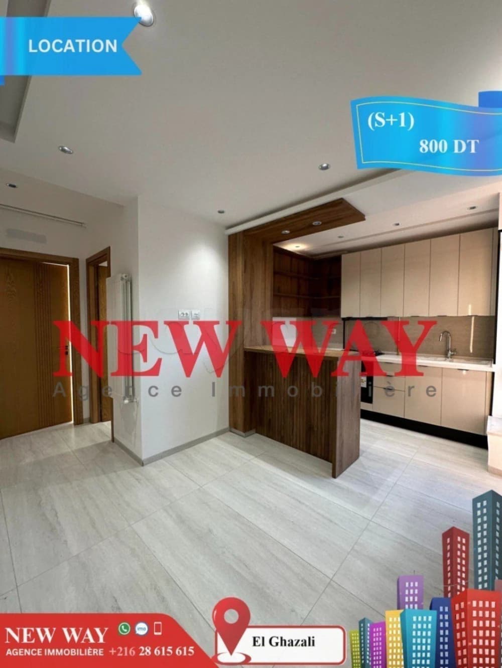 (S+1) Jamais Habité  à Bouhsina El Ghazali       