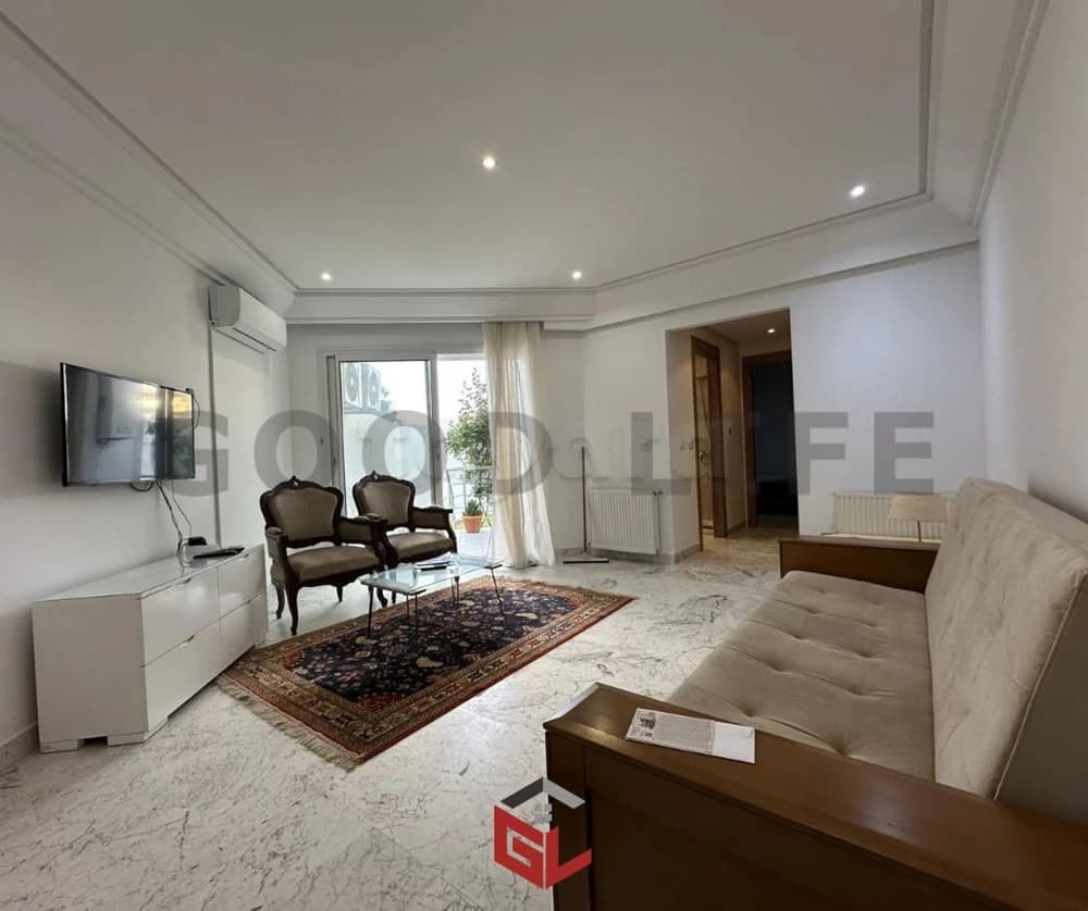 A Louer S+1 Meublé avec Jardin aux Jardins de Carthage