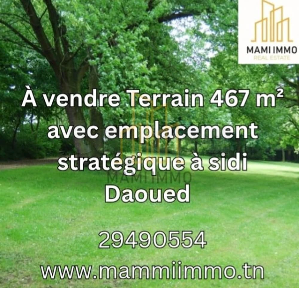 À vendre Terrain à sidi daoued