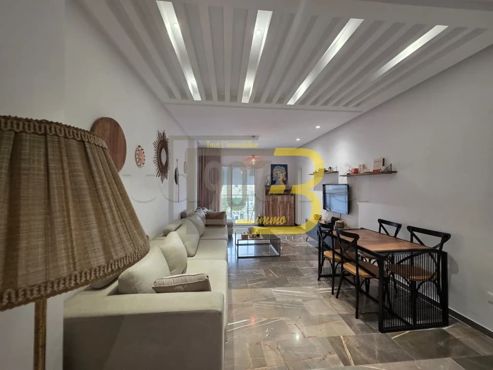 À louer En Exclusivité Appartement S+2 vide à Ennaser 2