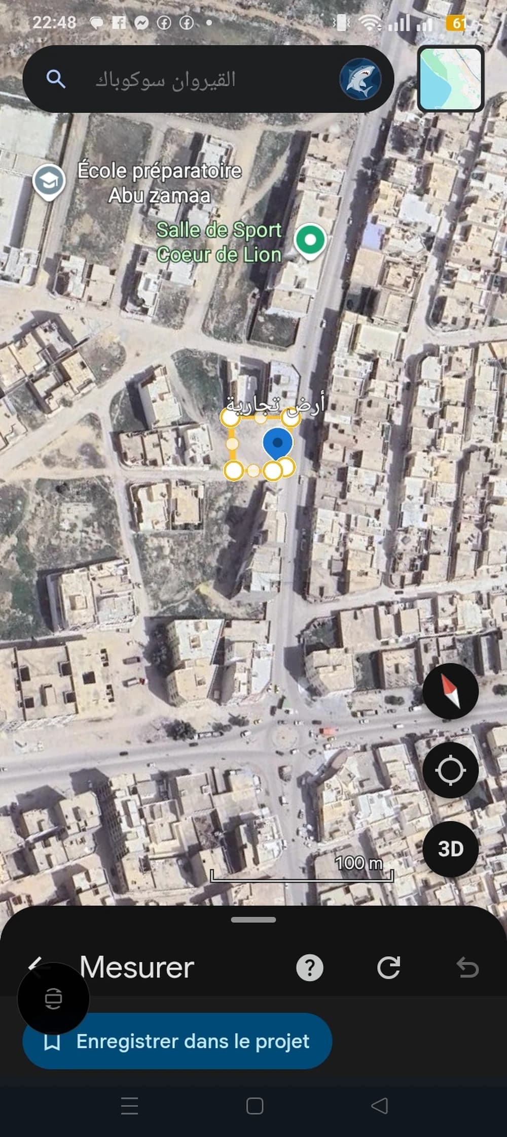 Terrain constructible r+3 de coin