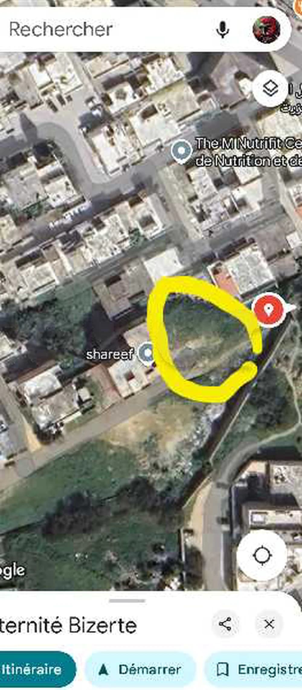 أرض للبيع بقلب بنزرت المدينة 