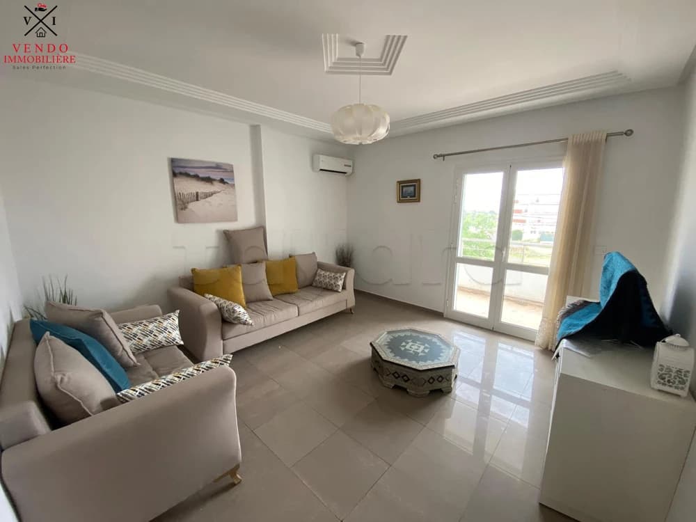 S+2 Meublé à Louer à l’Année à Chatt Mariem – Proche Plage, 950 TND