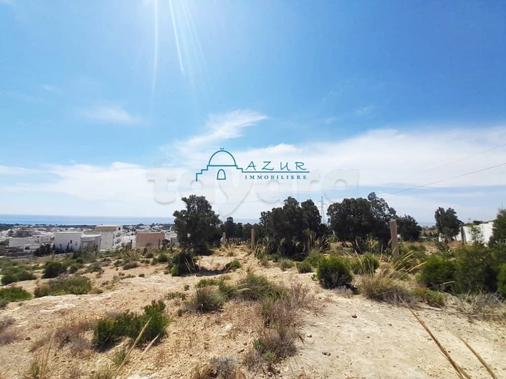 Vue magnifique montagne et mer terrain à vendre sur les hauteurs de Hammamet  nord 