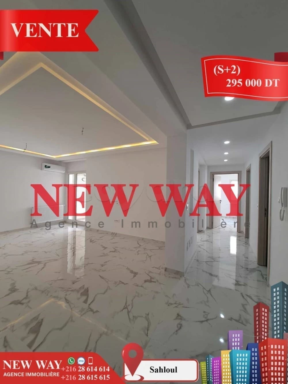 Appartement  (S+2) à Sahloul 4