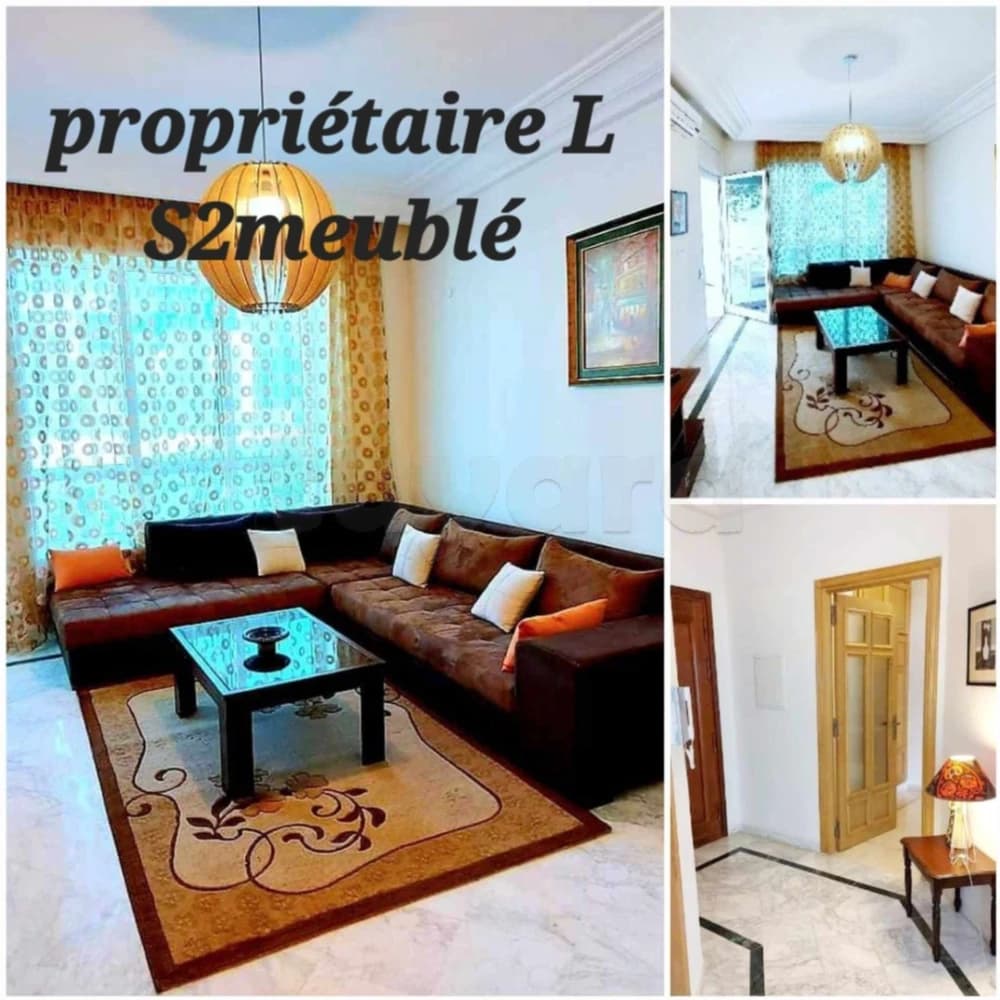 Très bel S+2 meublé Ennasr2 pour étranger à l'année 