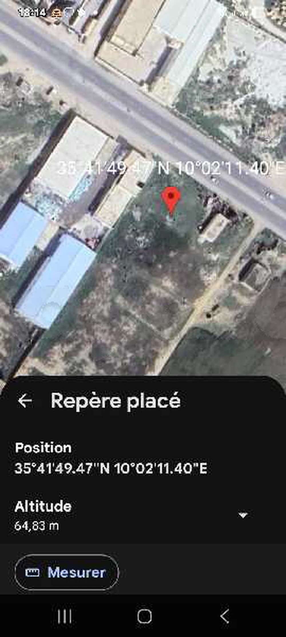 ارض بيضاء على الطريق الرءيسى طريق الباطن القيروان