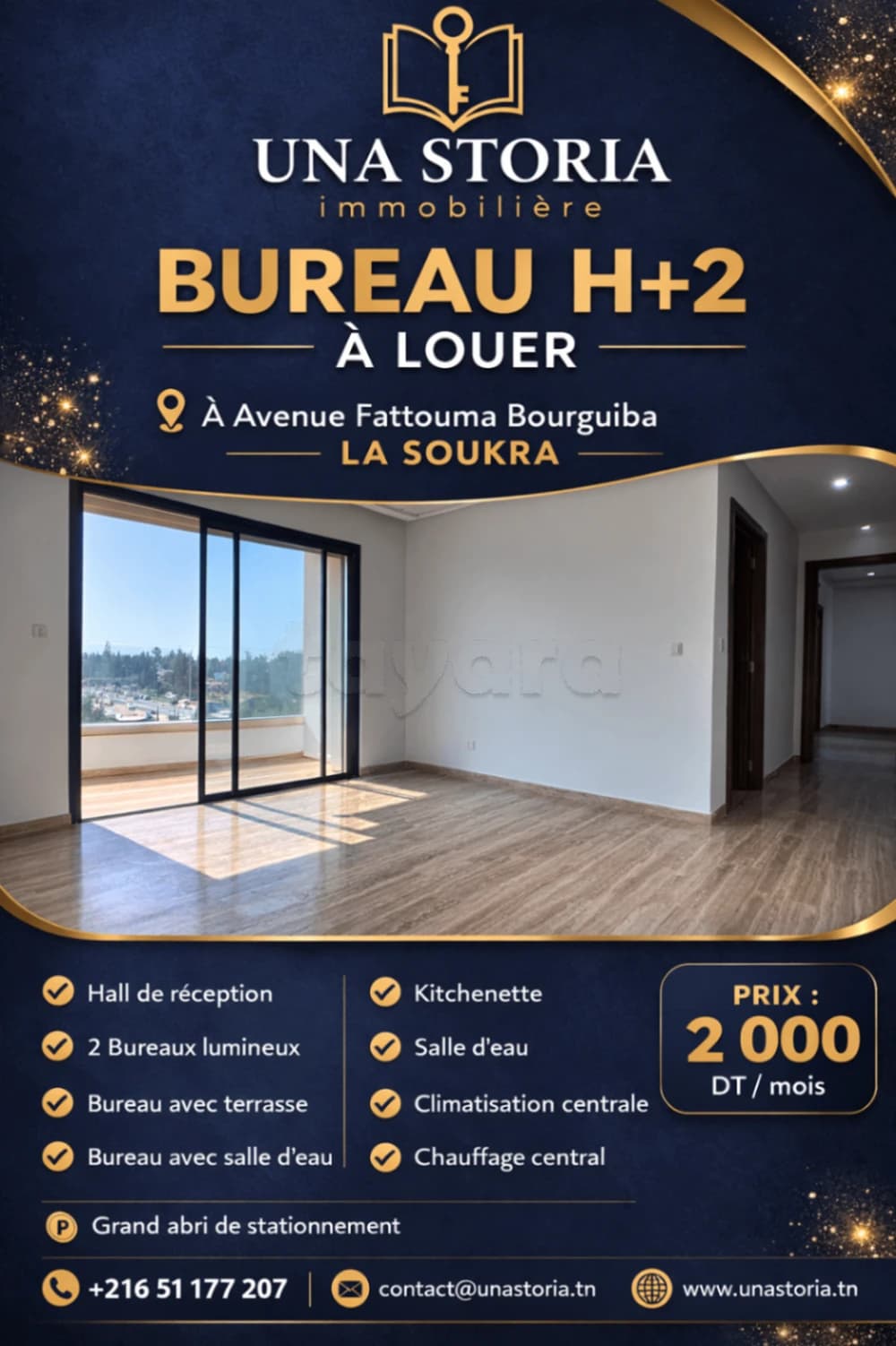 BUREAU H+2 POUR LA LOCATION 