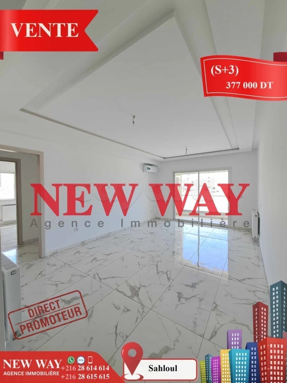 (S+3) Directe Promoteur à Sahloul 4
