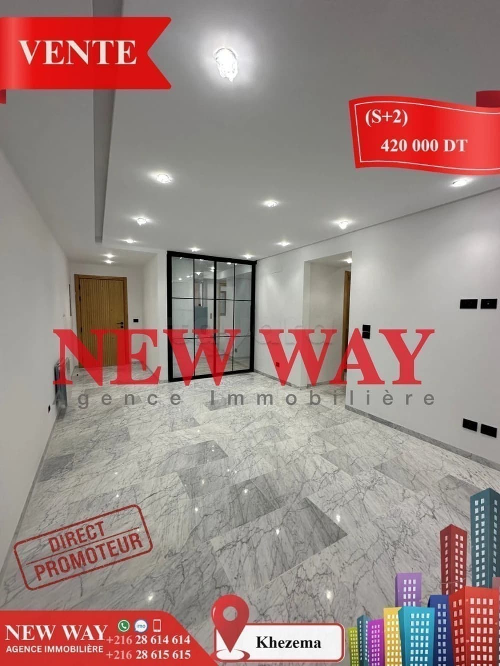 (S+2) Direct Promoteur  à khezema