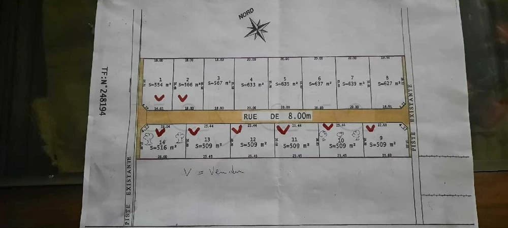 lots de terrain à  saltania km 16